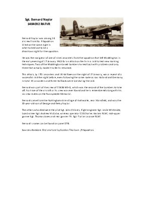 A preview of a PDF biography for Naylor, Bernard